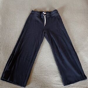 Mate the Label - Organic Thermal Wide Leg Pant - Jet Black - Size M